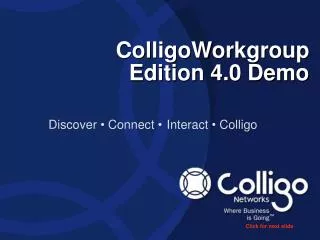 ColligoWorkgroup Edition 4.0 Demo