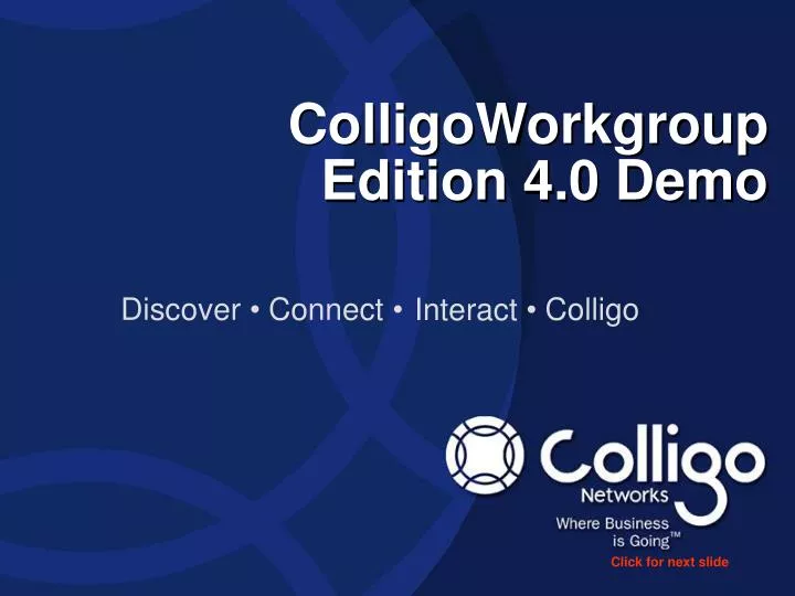 colligoworkgroup edition 4 0 demo