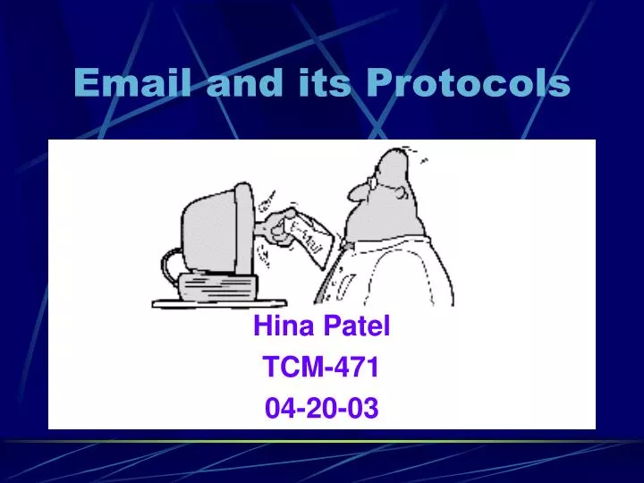 email and its protocols