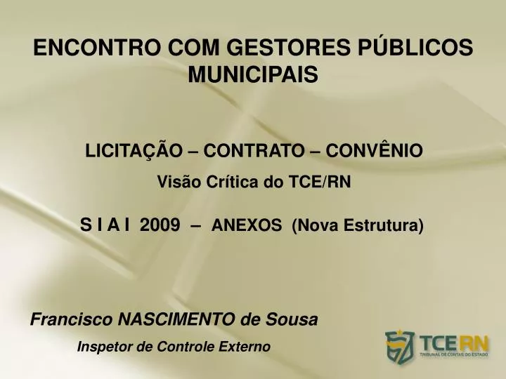 encontro com gestores p blicos municipais