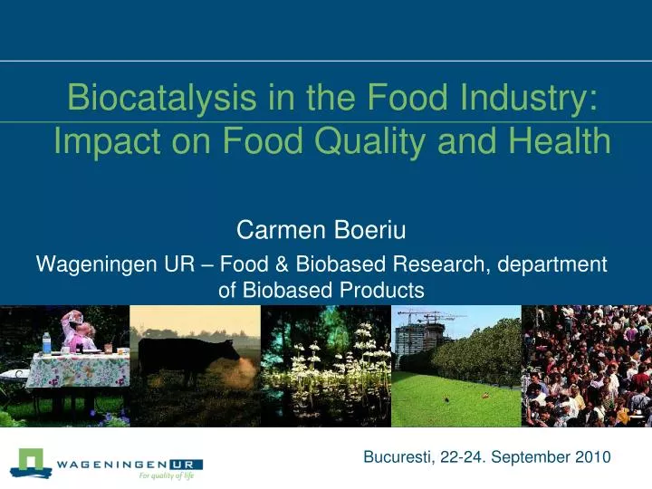 carmen boeriu wageningen ur food biobased research department of biobased products