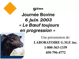 une pr sentation de laboratoire g m f inc 1 800 363 1339 450 796 4772