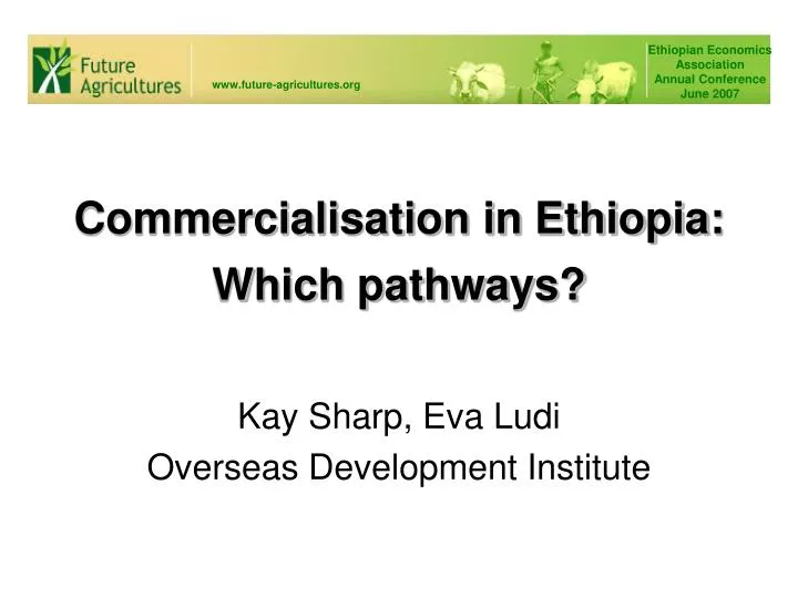 commercialisation in ethiopia which pathways