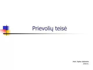 prievoli teis
