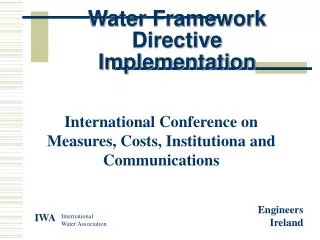 Water Framework Directive Implementation
