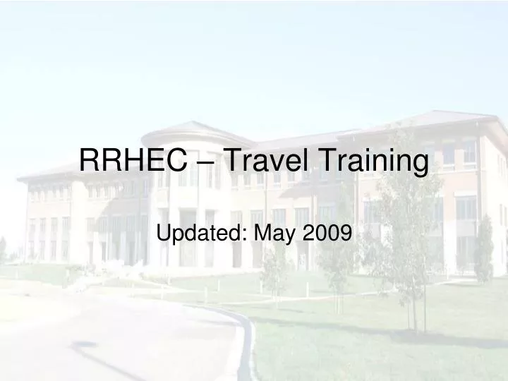 rrhec travel training