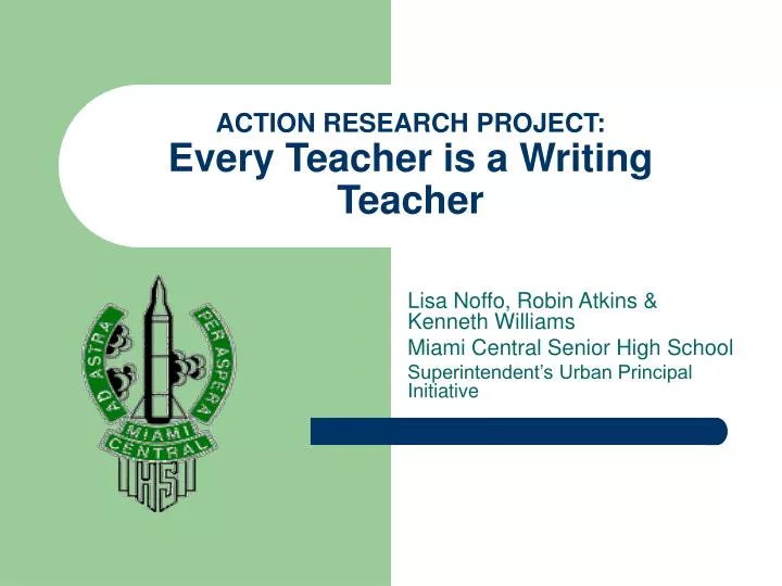 action research project every teacher is a writing teacher