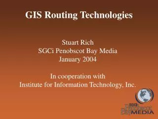 GIS Routing Technologies