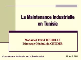 mohamed f rid herelli directeur g n ral du cetime