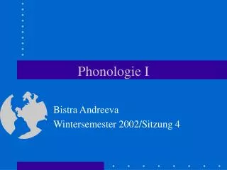 phonologie i