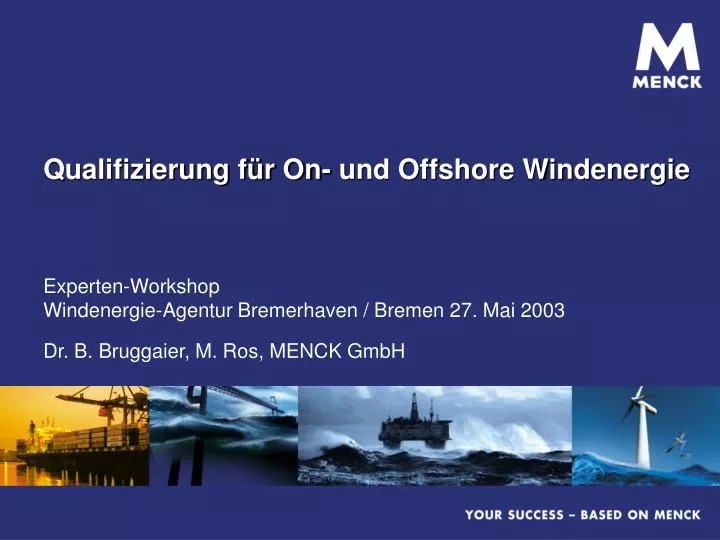 qualifizierung f r on und offshore windenergie
