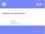 Enterprise Java Beans (part I) - slide 1