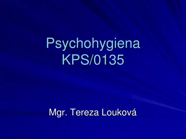 psychohygiena kps 0135