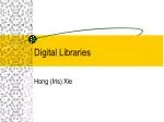 Digital Libraries - slide 1