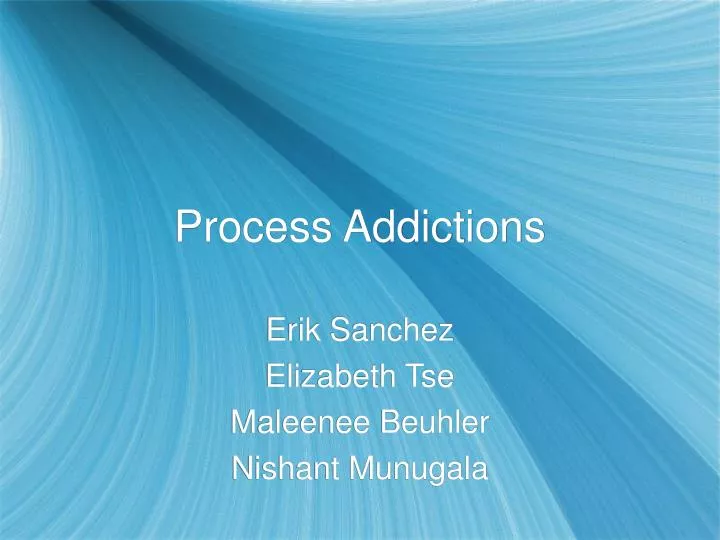 process addictions
