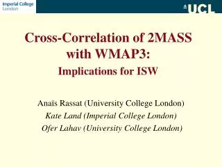 Cross-Correlation of 2MASS with WMAP3: Implications for ISW