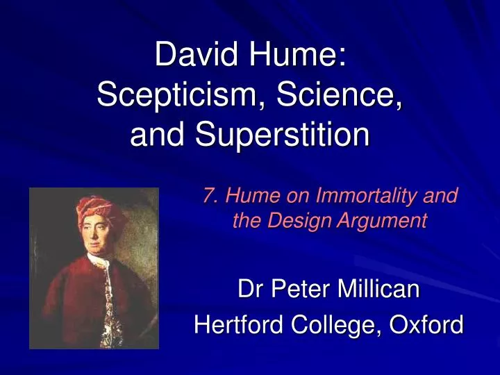 david hume scepticism science and superstition