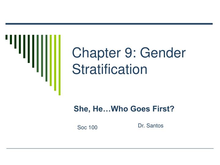 chapter 9 gender stratification