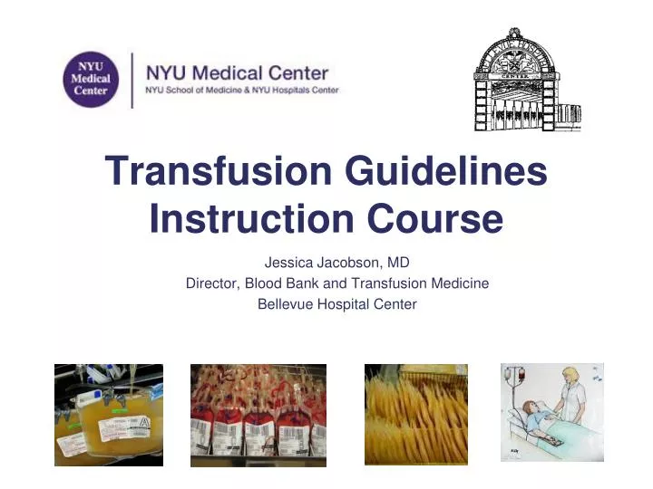 transfusion guidelines instruction course