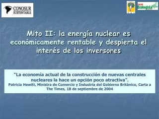 Mito II: la energía nuclear es económicamente rentable y despierta el interés de los inversores