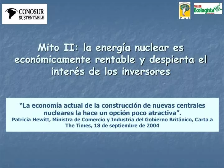 mito ii la energ a nuclear es econ micamente rentable y despierta el inter s de los inversores