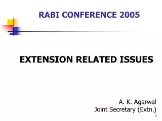 RABI CONFERENCE 2005