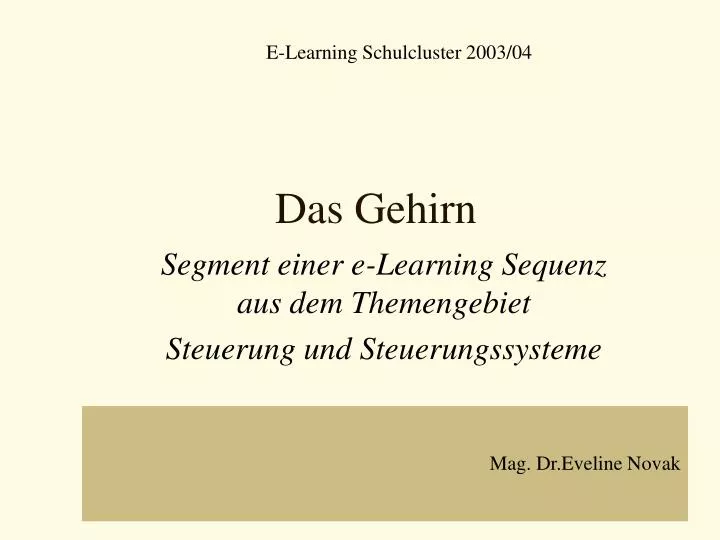 das gehirn