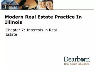 Modern Real Estate Practice In Illinois