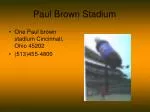 Paul Brown Stadium - slide 1