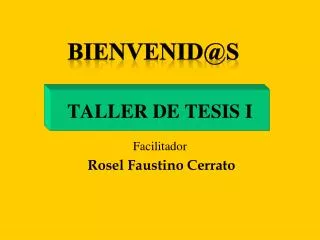 TALLER DE TESIS I