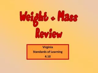 Virginia Standards of Learning 4.10