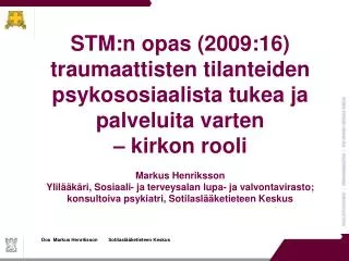 Dos Markus Henriksson Sotilaslääketieteen Keskus