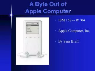 A Byte Out of Apple Computer