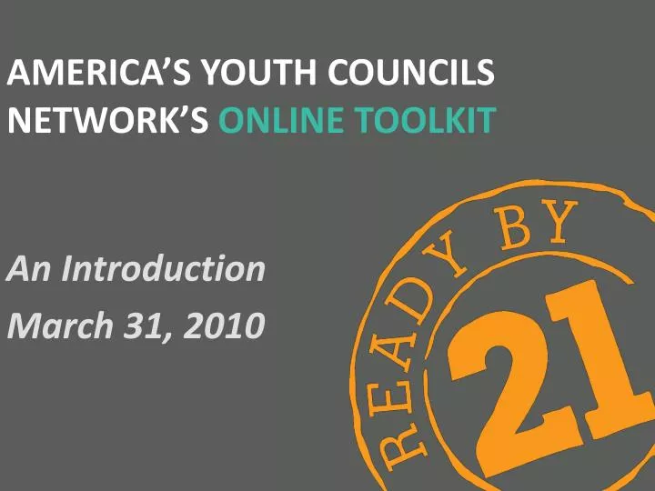 america s youth councils network s online toolkit
