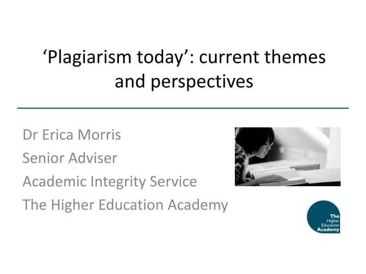 plagiarism today current themes and perspectives