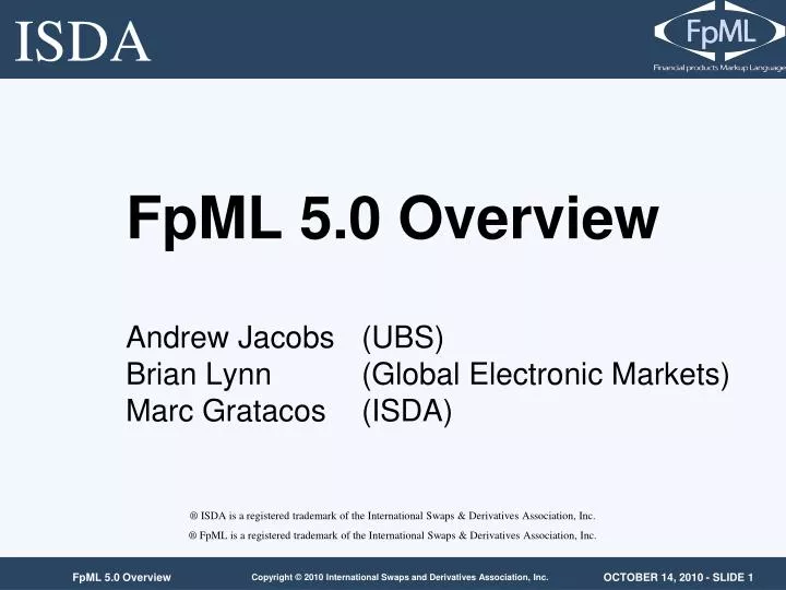 fpml 5 0 overview