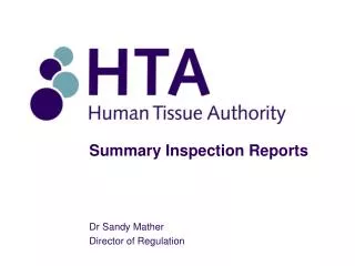 Summary Inspection Reports