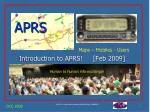 APRS - slide 1