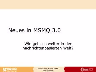 neues in msmq 3 0