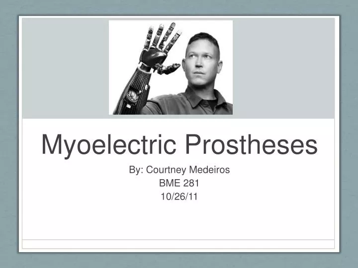myoelectric prostheses