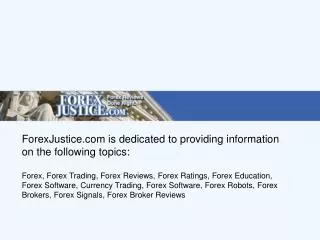 Forex Justice - The Fair Forex Trading Forum