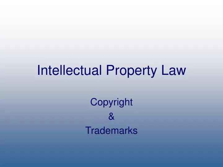 intellectual property law