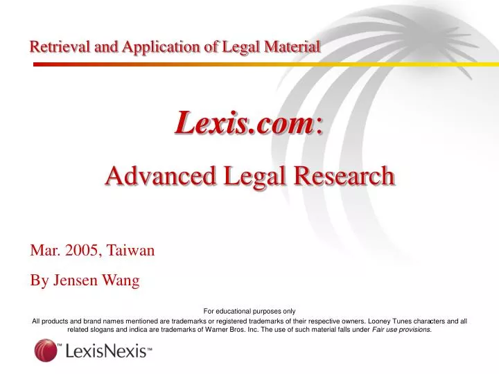 retrieval and application of legal material