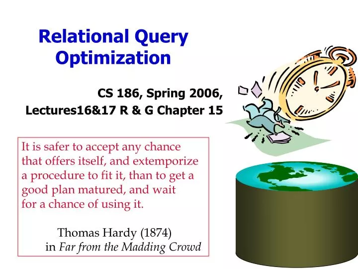 relational query optimization