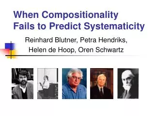 When Compositionality Fails to Predict Systematicity