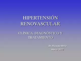 hipertensi n renovascular