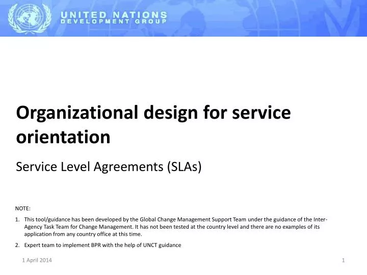organizational design for service orientation