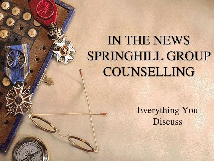 in the news springhill group counselling
