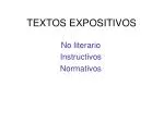 TEXTOS EXPOSITIVOS - slide 1
