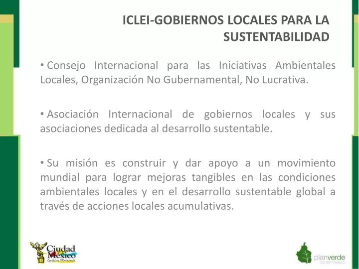 iclei gobiernos locales para la sustentabilidad